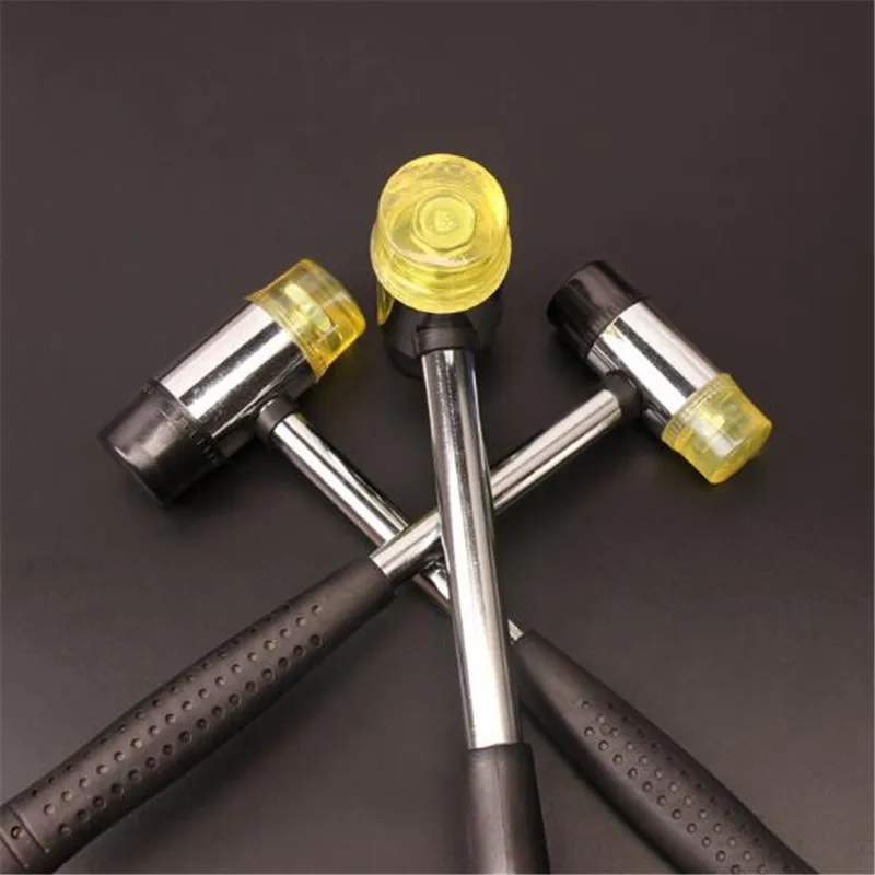 Ручка стальной трубки с двойной головкой монтажный молоток трубы резиновый