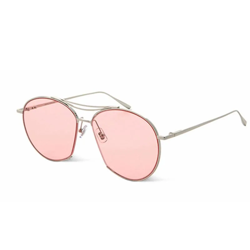 Женские и мужские солнцезащитные очки с зеркальными прозрачными линзами в