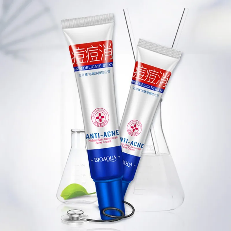 Крем для лечения акне BIOAQUA 30 г Anyi acne идеальный уход за кожей лечение увлажнение