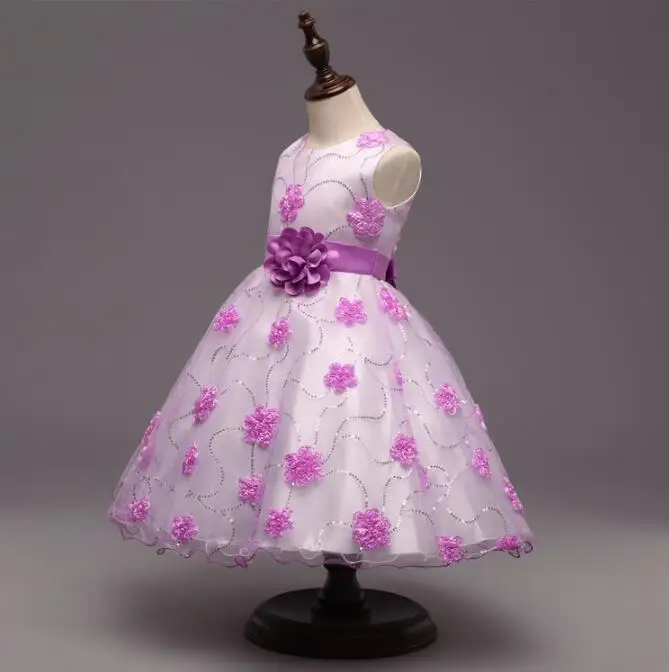 Nicoevaropa Girl Princess Summer 2017 Flower Ceremonious Dresses For First Communion Formal Wear Kids Baby Clothing | Детская одежда и