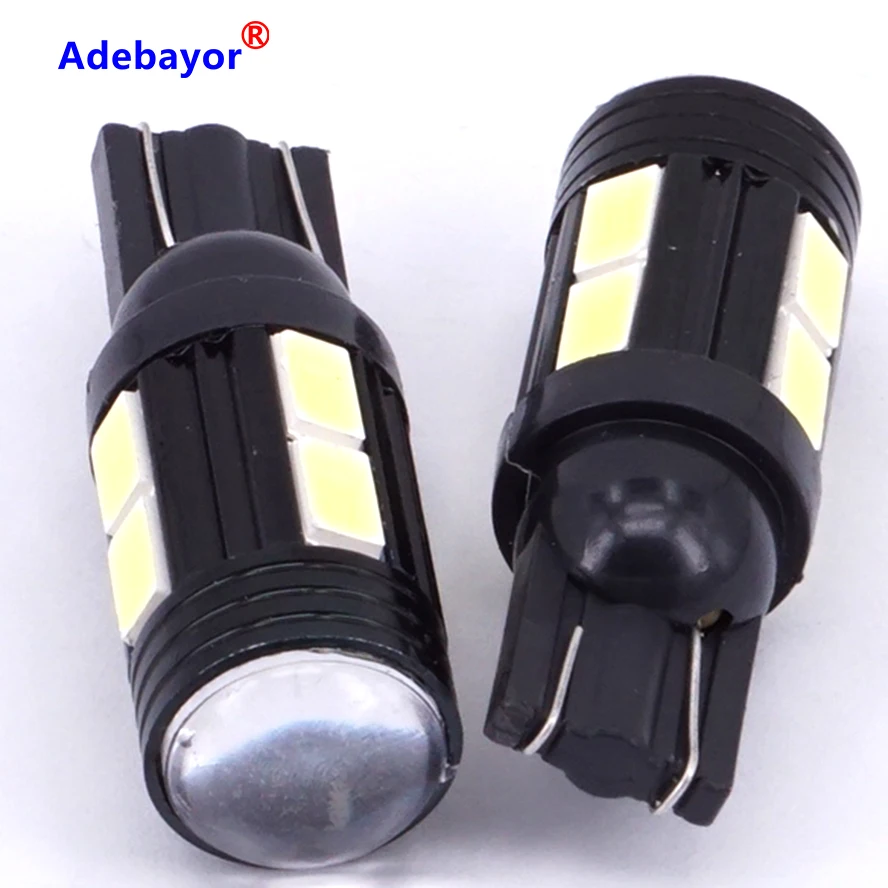 50 шт. T10 194 W5W 10 SMD 5630 светодиодный дверь автомобиля номерной знак радиатор для