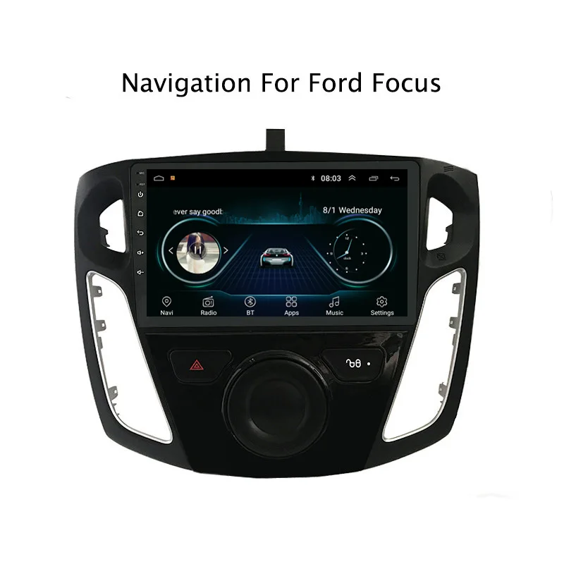 Ectwodvd 9 &quotAndroid 8 1 автомобильный DVD плеер gps навигация для Ford Focus 2012 2013 2014 2015