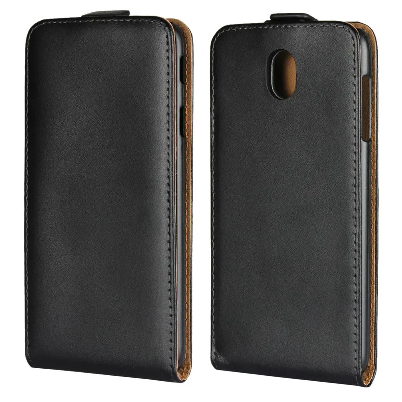 Роскошный Вертикальный чехол-книжка из натуральной кожи для Samsung Galaxy J1 J120 J3 J5 J7 J3 EU J330 J530 J730