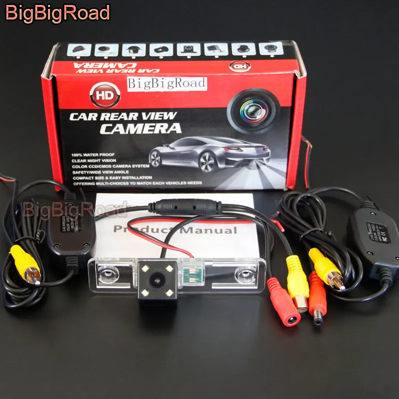 With Wireless BigBigRoad для Opel Zafira A 1999 2000 2001 2002 2003 2004 2005 для Buick Excelle вариабельности сердечного ритма заднего вида Парковка камера - Название цвета: With Wireless
