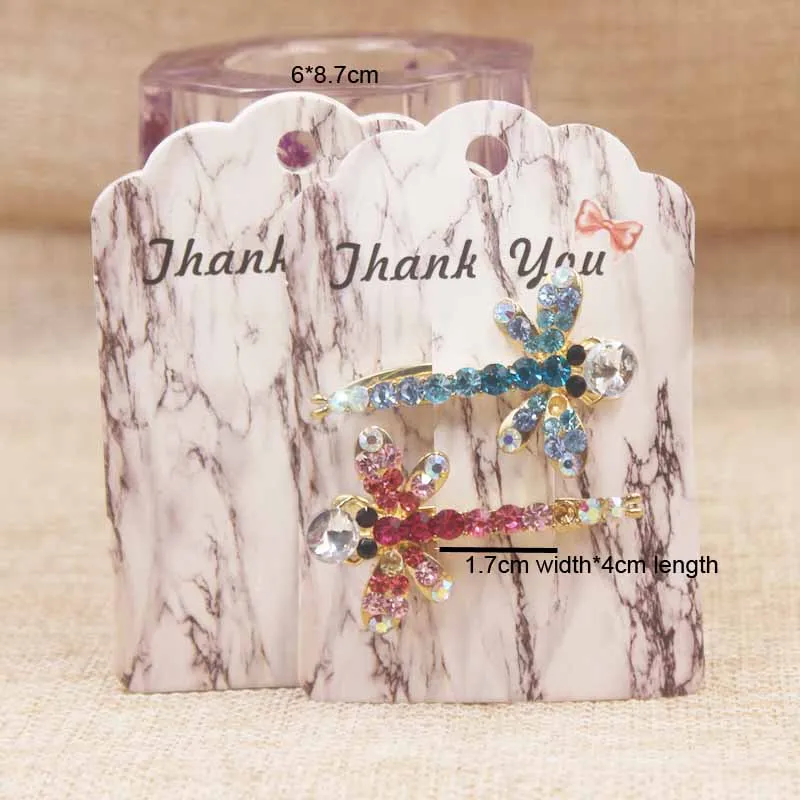 20 шт. ювелирная заколка в виде белых бумажных сережек визиток браслетов ожерелий