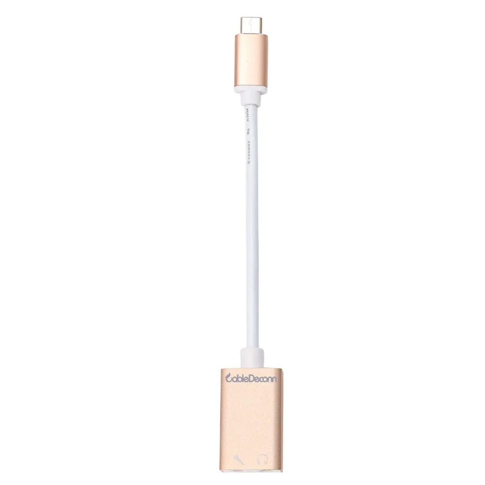 USB 3 1 Type-c к разъему адаптер Звуковая карта C внешний обоих концах для подключения