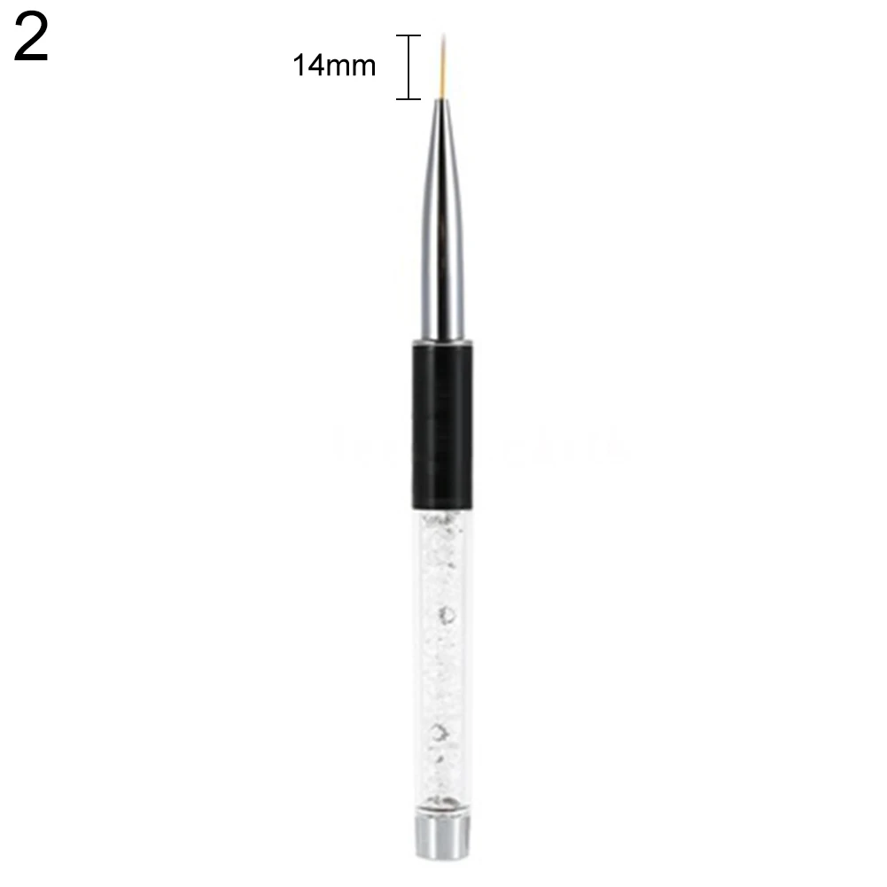 Nail Art Brush 7mm 14mm UV Gel Polish Painting Drawing Line Pen Liner Tool DIY Manicure New | Красота и здоровье