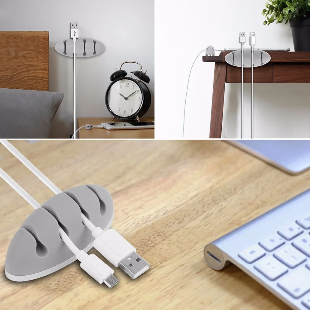 Органайзер для кабеля зажимы с 4 отверстиями|clip phone holder|phone holderphone clip holder |