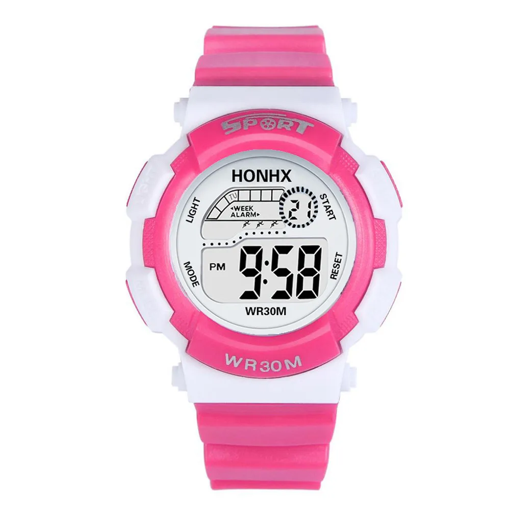 2018 новые и горячие цифровые часы для детей модные детские светодиодные