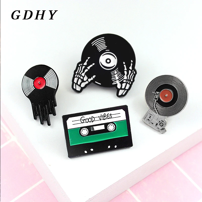 Музыкальная брошь GDHY эмалированные булавки для друзей значок ювелирные изделия