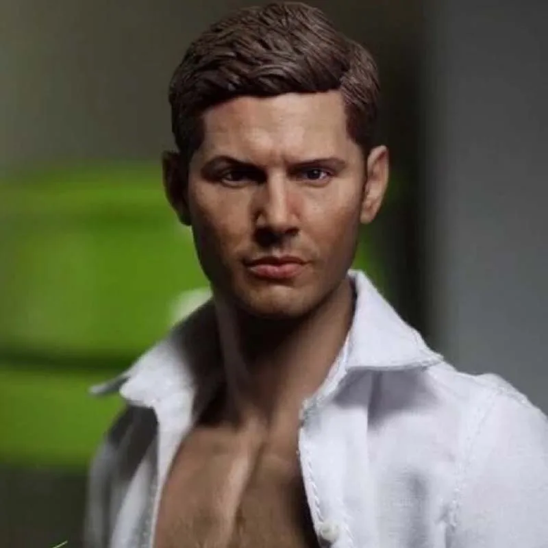 Mnotht 1/6 зло форц супернатура Дин Winchester головка резьба JENSEN голова духов модель для 12