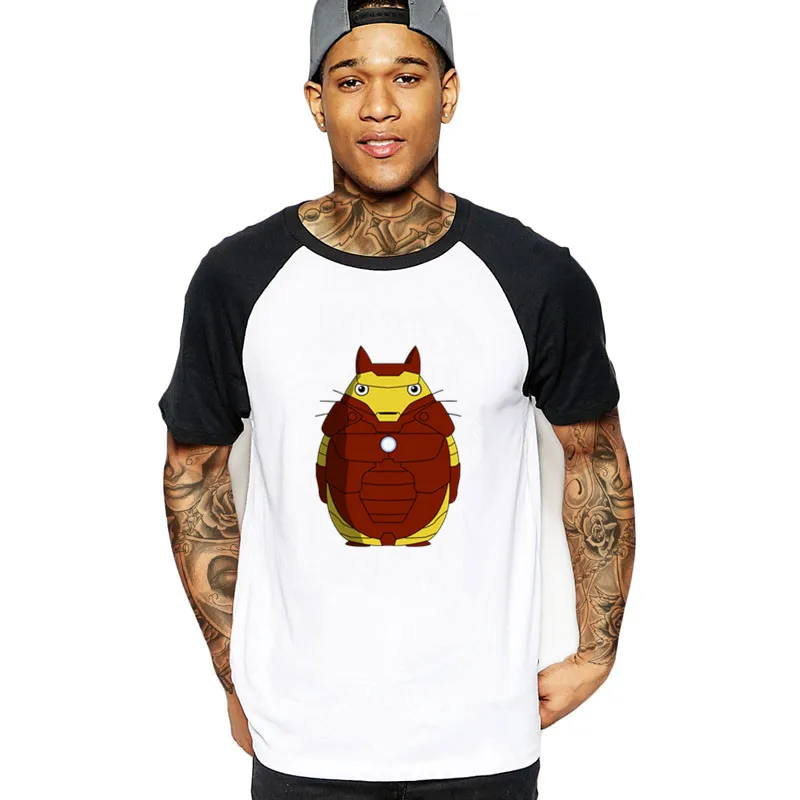 My Iron Totoro neigher забавные мужские футболки для повседневной носки с принтом аниме