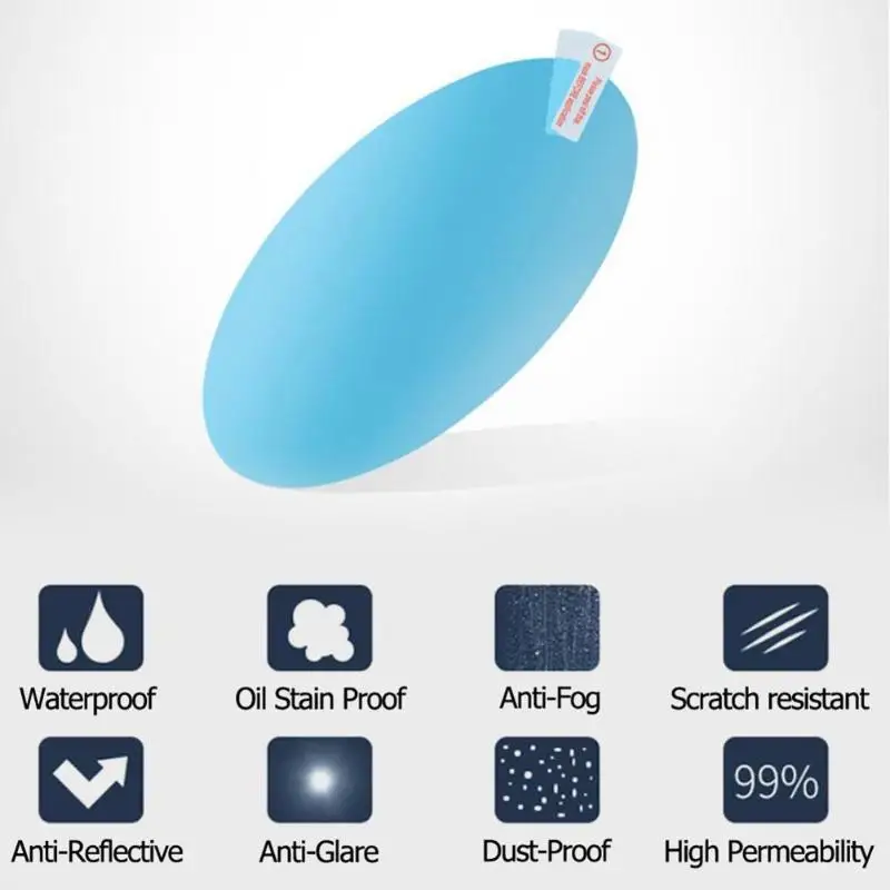 VODOOL 2 шт. Автомобильная боковая зеркальная оконная прозрачная пленка