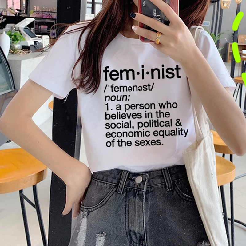 Feminist Harajuku Ullzang Футболка женская Feminism Girl power Graphic футболка GRL PWR Эстетическая футболка 90s Модные женские футболки - Цвет: 6189