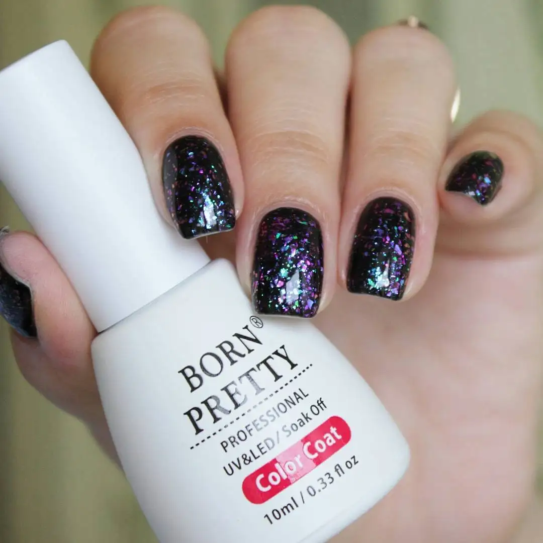 BORN PRETTY 10 мл Хамелеон галактика Блестки УФ Гель-лак радужные хлопья Блеск блестка замочить от Светодиодный УФ лак для ногтей
