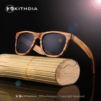 kithdia new 100 real zebra wood sunglasses polarized handmade bamboo mens sunglass sun glasses men gafas oculos de sol madera