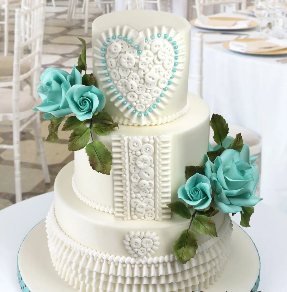 Yueyue Sugarcraft сердце Кнопка украшения торта Инструменты Силиконовые формы помадка