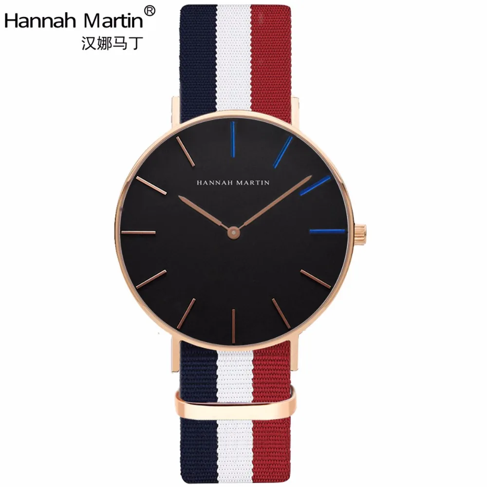 HANNAH Martin 2017 Роскошные Брендовые Часы для мужчин и женщин нейтральные повседневные