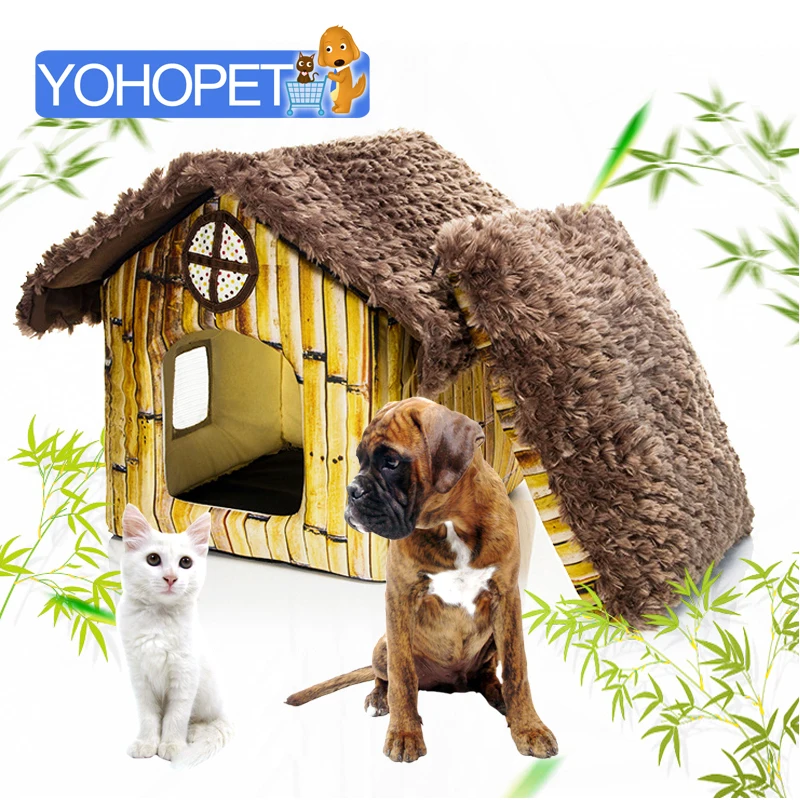 Игрушка для домашних животных зимняя Конура домик кошка собака ткань гнездо