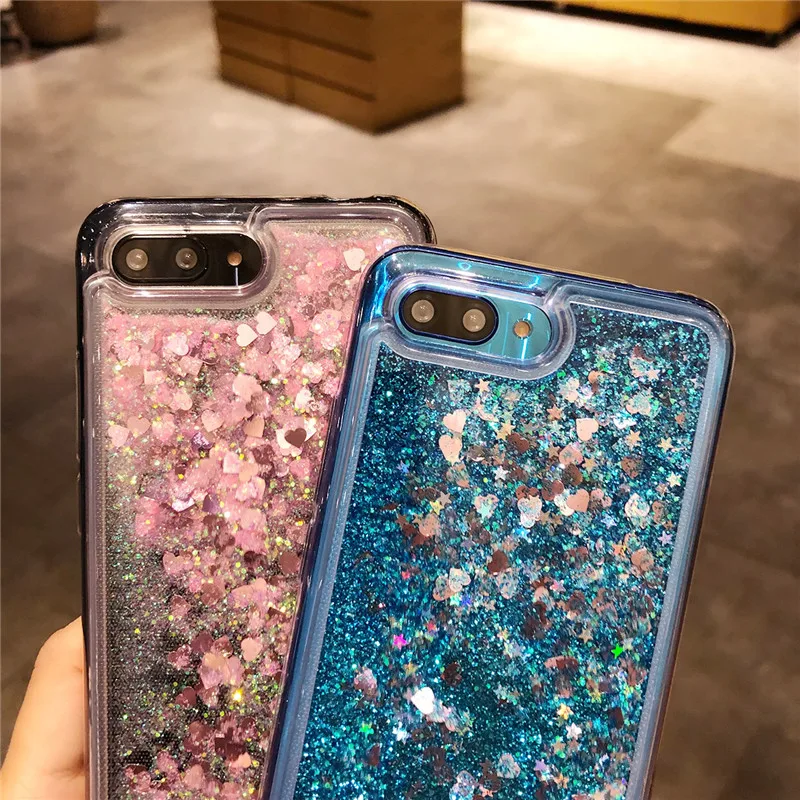 Динамическая жидкость зыбучий песок ТПУ чехол для iPhone 7 Plus 8 5S 6 6s X XS MAX XR 11 Pro крышка