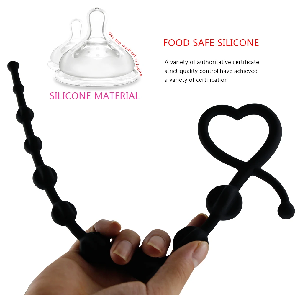 Sex Anal Toys For Women Long Beads Butt Plug No Vibrator Female Masturbation Dildo G spot Massager Adult Product | Красота и здоровье