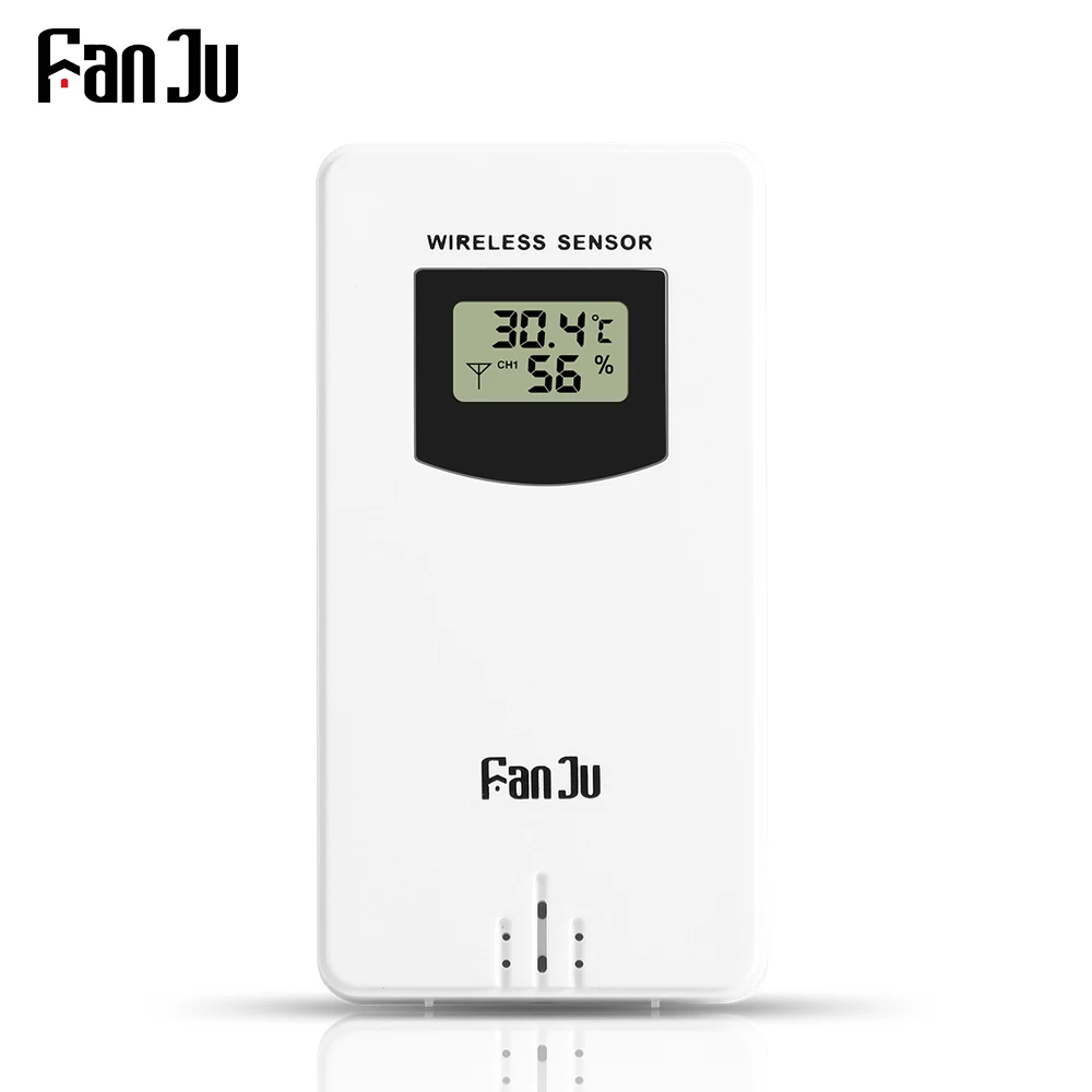 Fanju Digital Temperature Humidity Wireless Sensor Meter Hygrometer Electronic  Thermometer In/Outdoor Used with Weather Station