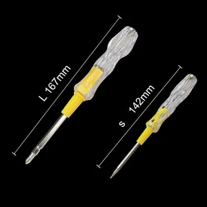 Бесплатная доставка Мини тестовая ручка портативная плоская отвертка Электрический Инструмент Универсальный светильник прибор отвертка ручные инструменты LED напряжение
