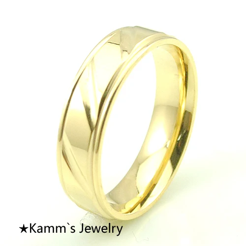 6 мм ширина модные кольца из нержавеющей стали для женщин и мужчин обручальные