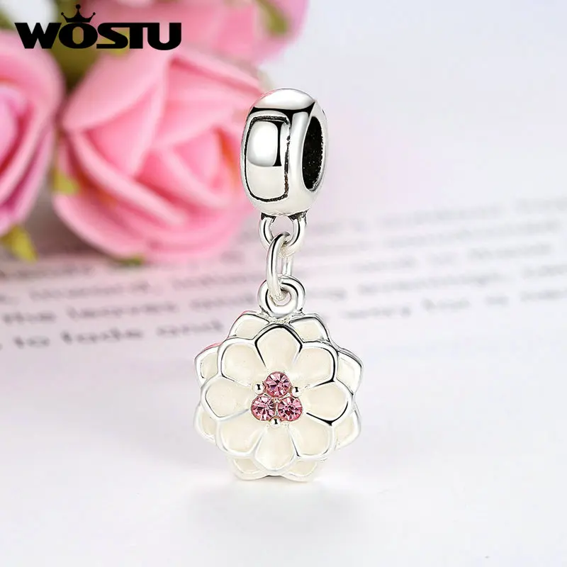 Модный браслет Dahlia Charm Dangle оригинальный WST с серебряным покрытием для