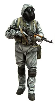 1/35 шкала Неокрашенная резиновая фигурка русские антихимические воины-а | Игрушки