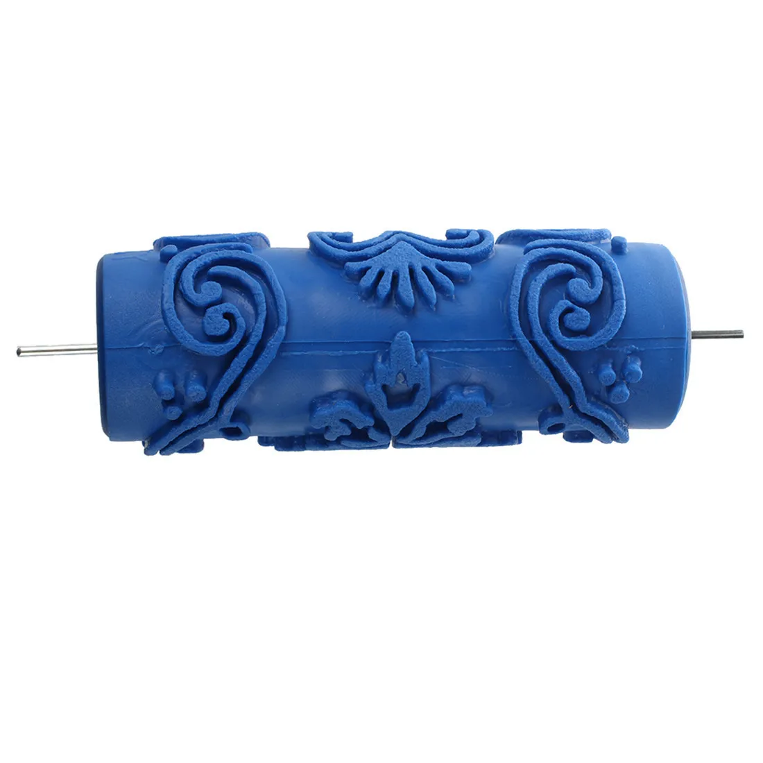 Paint Roller with decorative motifs for Machine Designs flowers / blue 15 cm | Tool Sets