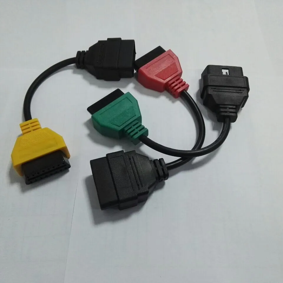 Адаптер A1 A2 A3 для Fiat Alfa Romeo Lancia ЭБУ сканирования OBD2 разъем диагностики двигатель AirBag ABS МОЖЕТ ЭКЮ FiatECUScan 3 шт./лот