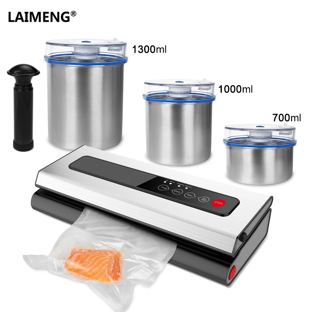 LAIMENG вакуумный упаковщик еды с пищевой нержавеющей стали контейнер вакуумные