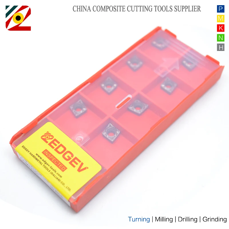 EDGEV Металлокерамические вставки CCMT060202 CCMT060204 GQ MX2020 CCMT21505 CCMT2151 расточные токарные станки с ЧПУ токарные инструменты для замены HQ TN60