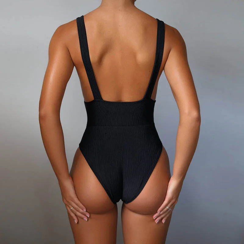 Новинка Цельный купальник женский пляжная одежда с подкладкой бандаж боди