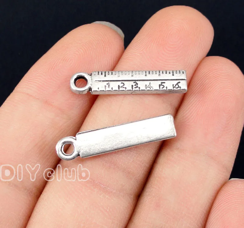 100pcs-антикварная Серебряная линейка Подвески 24x5мм | Украшения и аксессуары