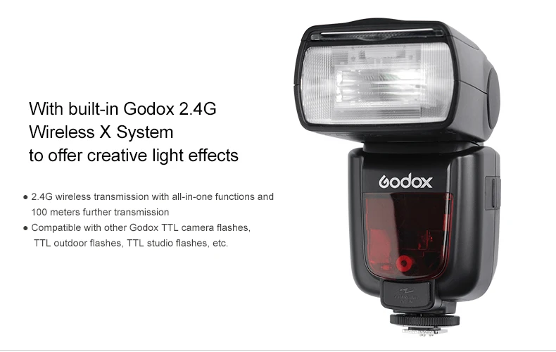 Вспышка Godox TT685F TT685C TT685N TT685O TT685S 2,4G 1/8000s ttl GN60+ триггер X1T для CANON NIKON sony Olympus Fujifilm