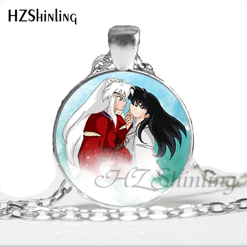 5 NS-00792 Inuyasha и Кагоме Цепочки и ожерелья с Стекло стимпанк ювелирные изделия для Для женщин Косплэй утверждающий кулон Цепочки и ожерелья s HZ1 - Окраска металла: 5