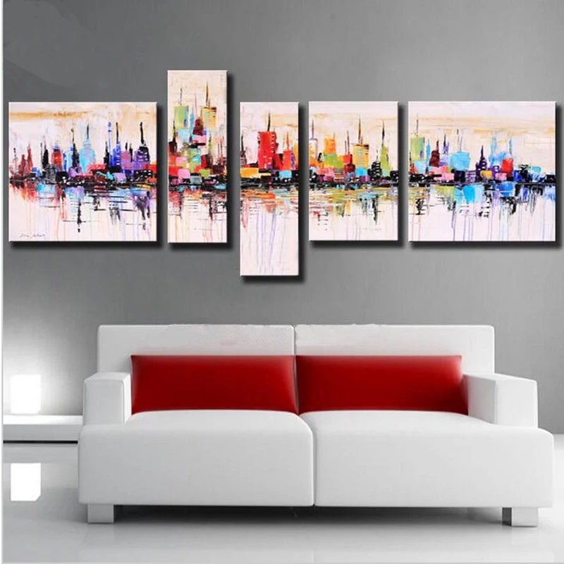 

100% Handpainted American Style Modern Abstract Oil Painting On Canvas Wall Art For Home Decoration Abstract Living Oil Painting