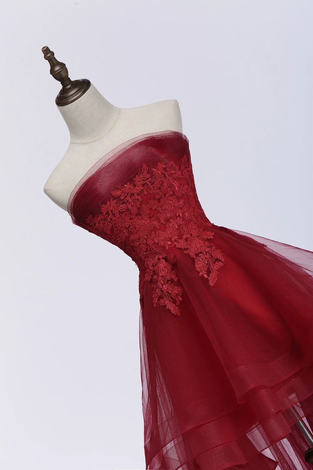 Ssyfashion новый элегантный цвет красного вина коктейльное платье банкет невесты без