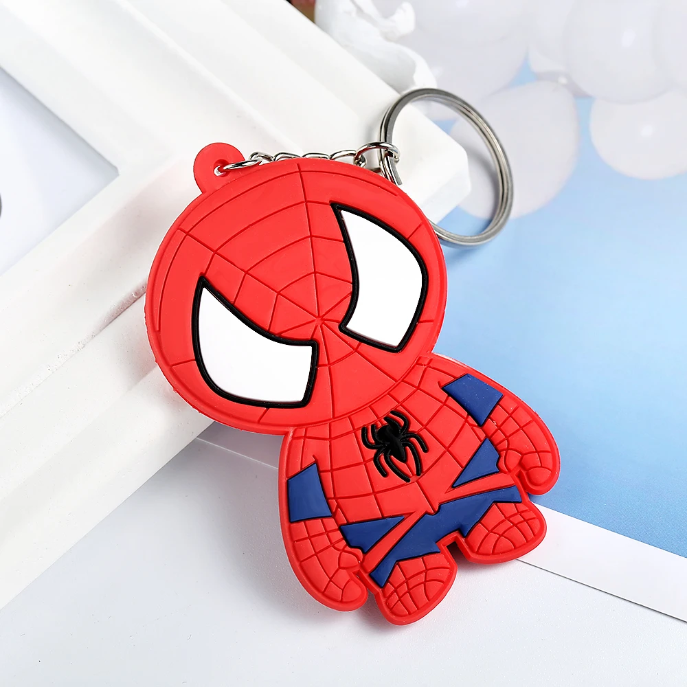 Marve комиксы Super Hero брелок удивительные Человек паук Бэтмен Мстители Косплэй Jewelry