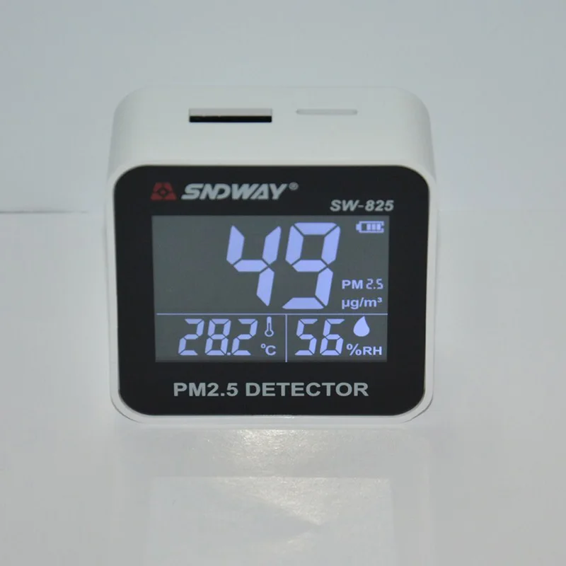 PM2.5 монитор Измеритель температуры и влажности детектор газа цифровой PM 2 5 тестер