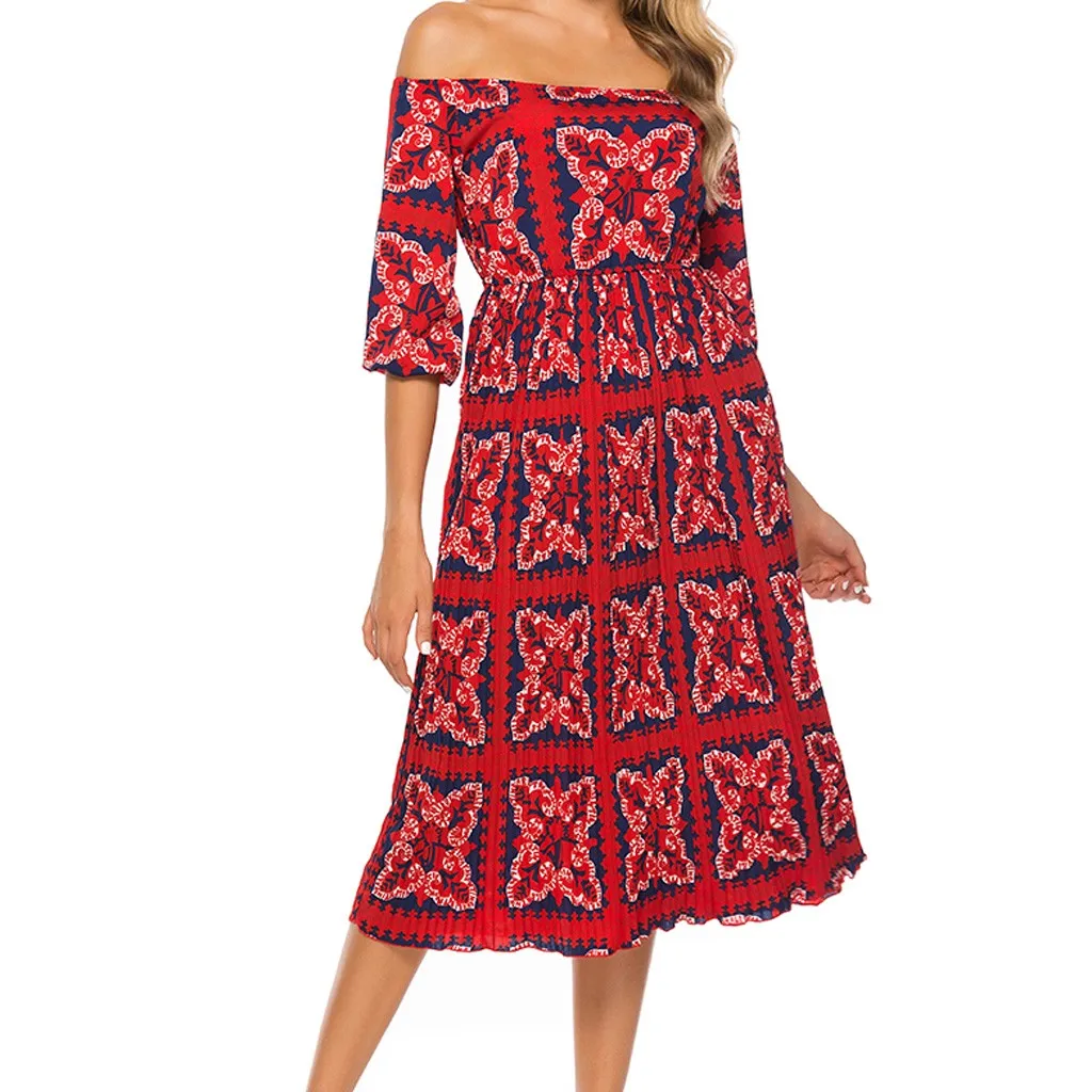 

Women Summer Dresses Women Fashion Sexy Polka Print Slim Buckle Sling Half Dress vestidos femininos