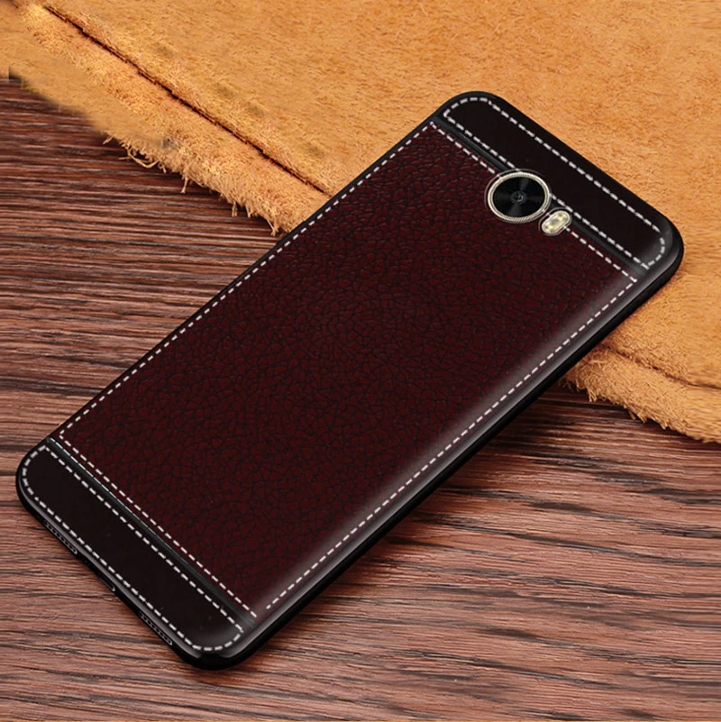 Кожаный текстурированный Мягкий силиконовый чехол из ТПУ для Huawei Honor 5A LYO L21