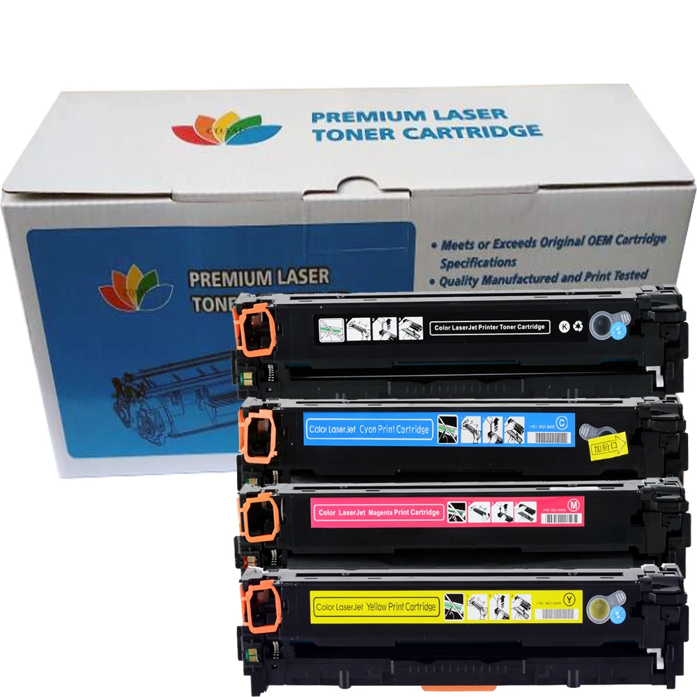 1Set Printer toner CF500 CF500A 202A 202 Compatible cartridge for HP M281fdw M254dw M281cdw M281dw M280nw M254 M281