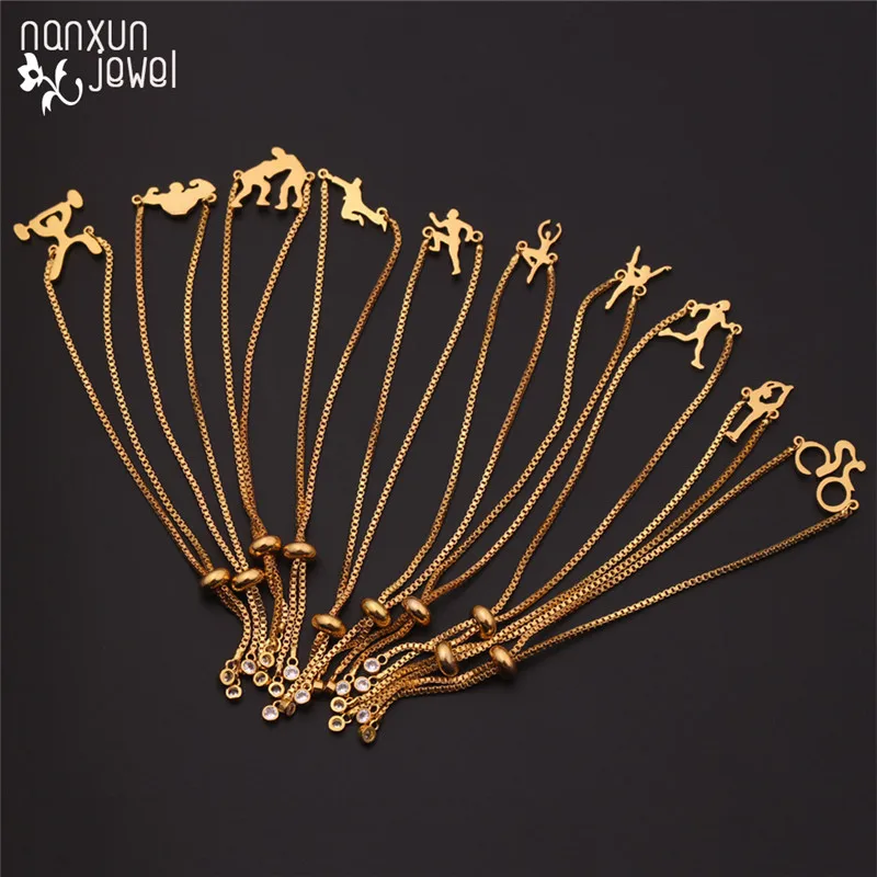 20 простых золотых розовых цветов очаровательный браслет цепочка ювелирное