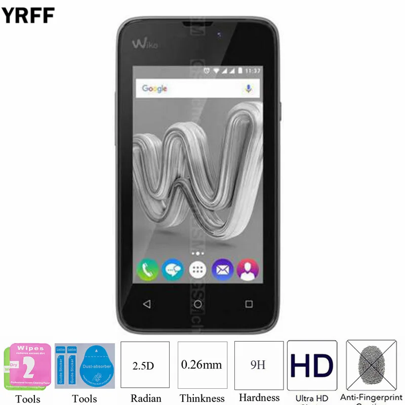 2 шт. 2.5D 0 25 мм 9H Защитная пленка для экрана из закаленного стекла Wiko Sunny max