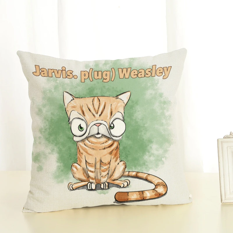 Новый Лидер продаж серия волшебных собак Офисная наволочка для подушек в