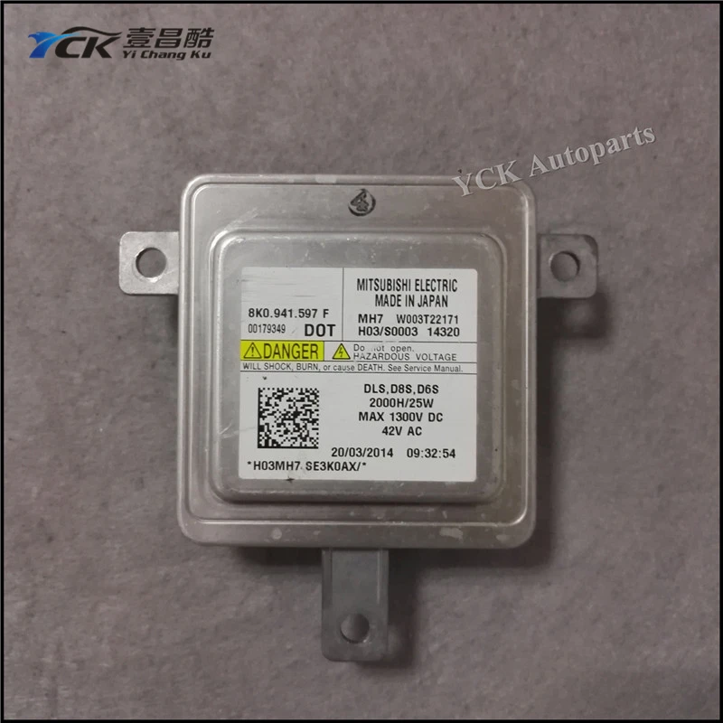 YCK 1 шт. D8S D6S DLS ксеноновый балласт фар блок управления W003T22171 8KO. 941,597 F(подлинный и б/у