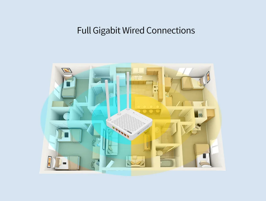 TOTOLINK A1004 750 Мбит/с двухдиапазонный беспроводной гигабитный Wi-Fi роутер 11AC домашний беспроводной повторитель/Мост, поддержка расширения ВПН/Wi-Fi
